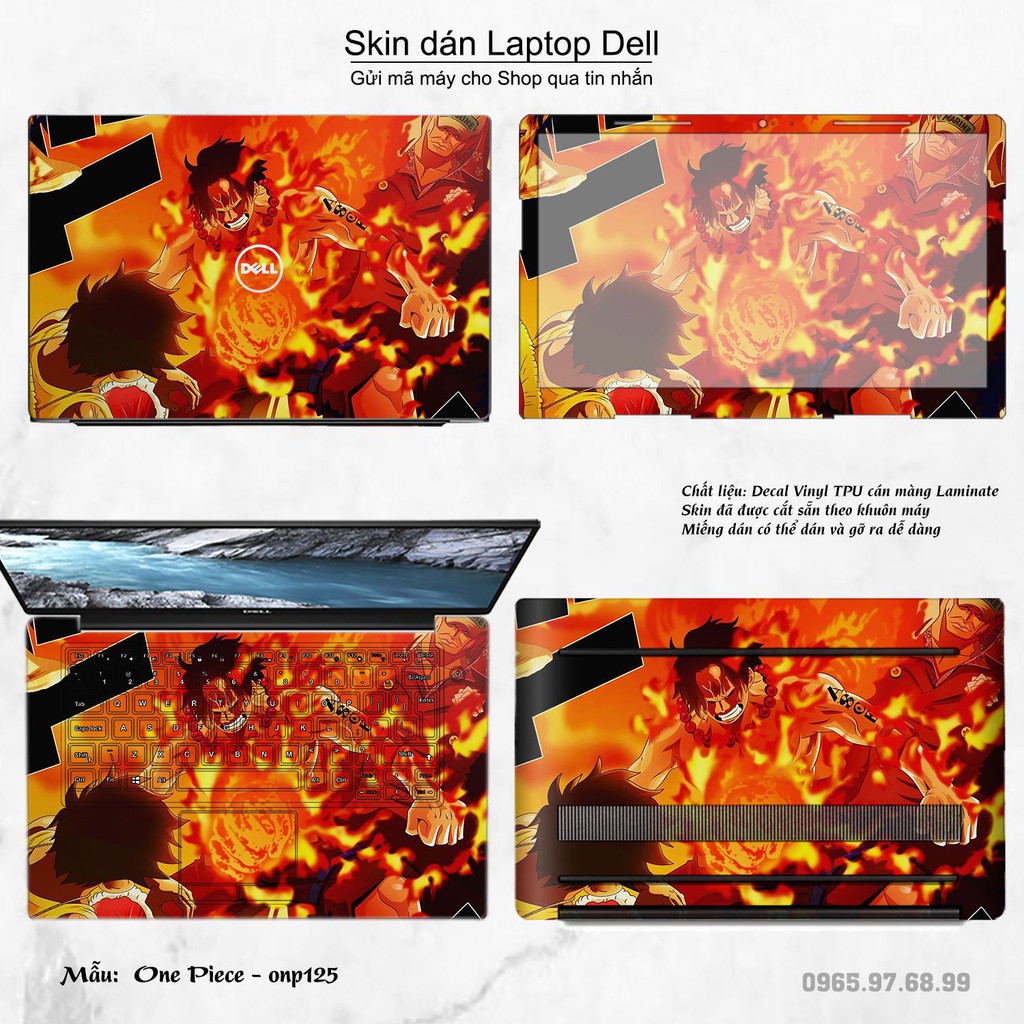 Skin dán Laptop Dell in hình One Piece _nhiều mẫu 14 (inbox mã máy cho Shop)