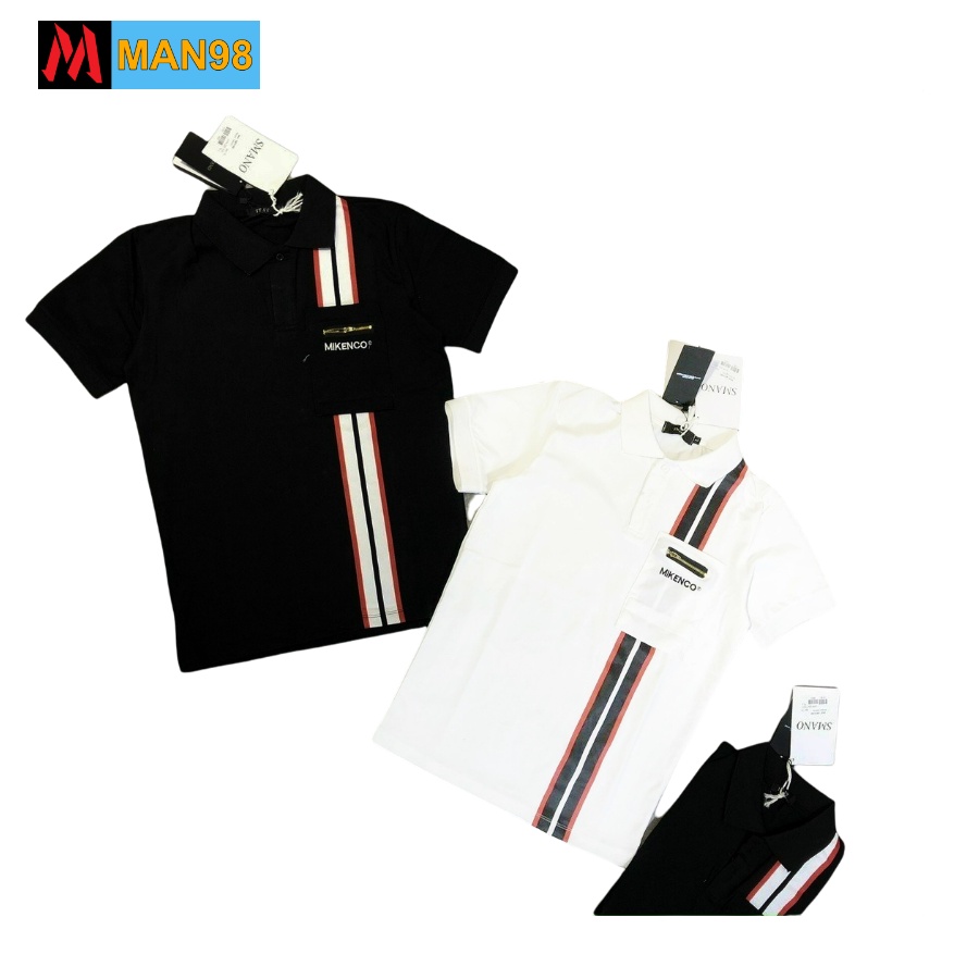 Áo polo nam có cổ mikenco chất liệu cotton PL21