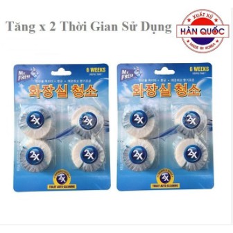 Combo 7 món vệ sinh gồm 4 Viên tẩy bồn cầu Mr Fresh+1 Tẩy lồng máy giặt Hàn quốc+ 2 Gói bột thông cống xuất khẩu Hando