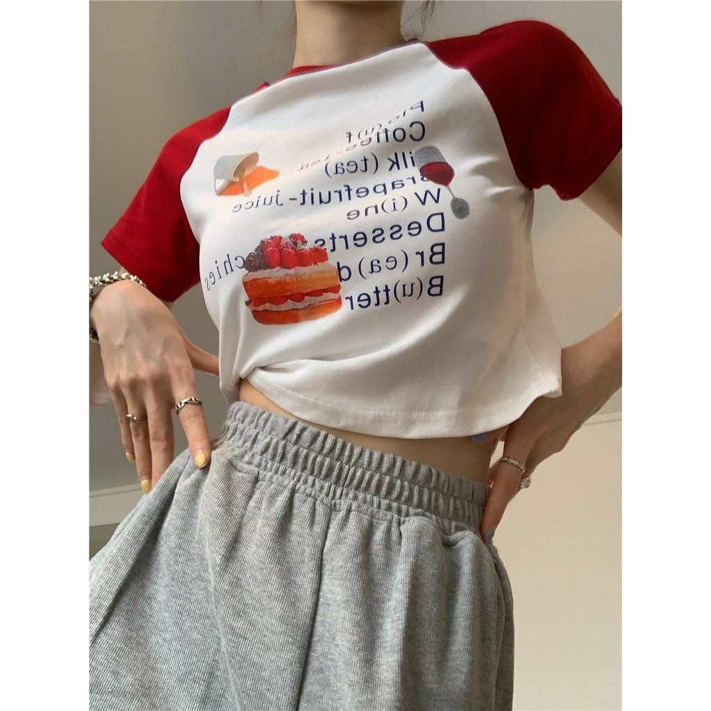 Áo Thun Dáng Ôm Ngắn Tay Thời Trang Cá Tính 61243