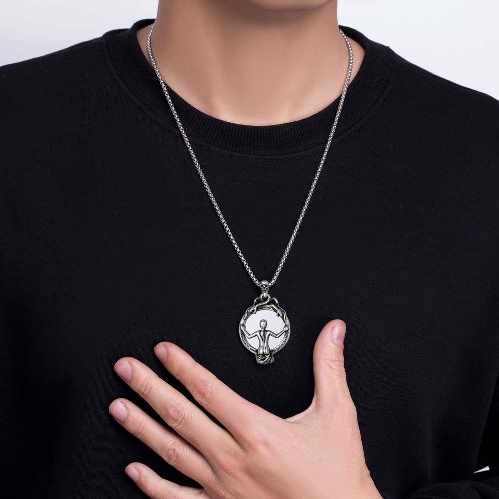 Vòng cổ Hợp Kim Mặt Hình Bộ Xương Phong Cách Gothic Âu Mỹ