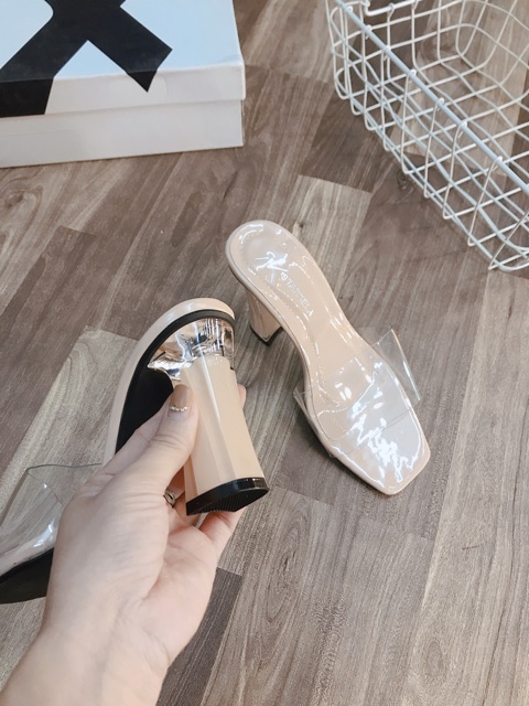 ❤️ HÀNG FULLBOX CÓ SẴN♥️ guốc mika gót vuông 9cm