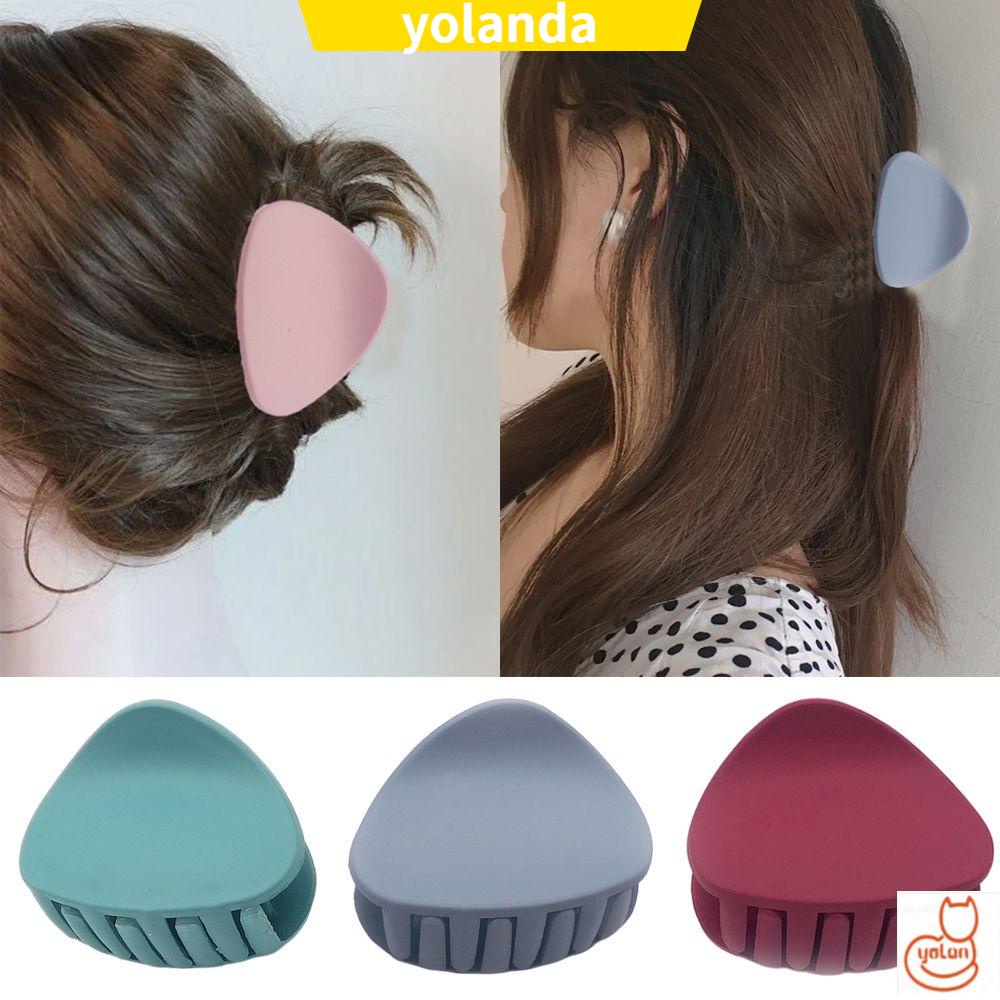 Kẹp tóc hình tam giác màu sắc dễ thương cho nữ