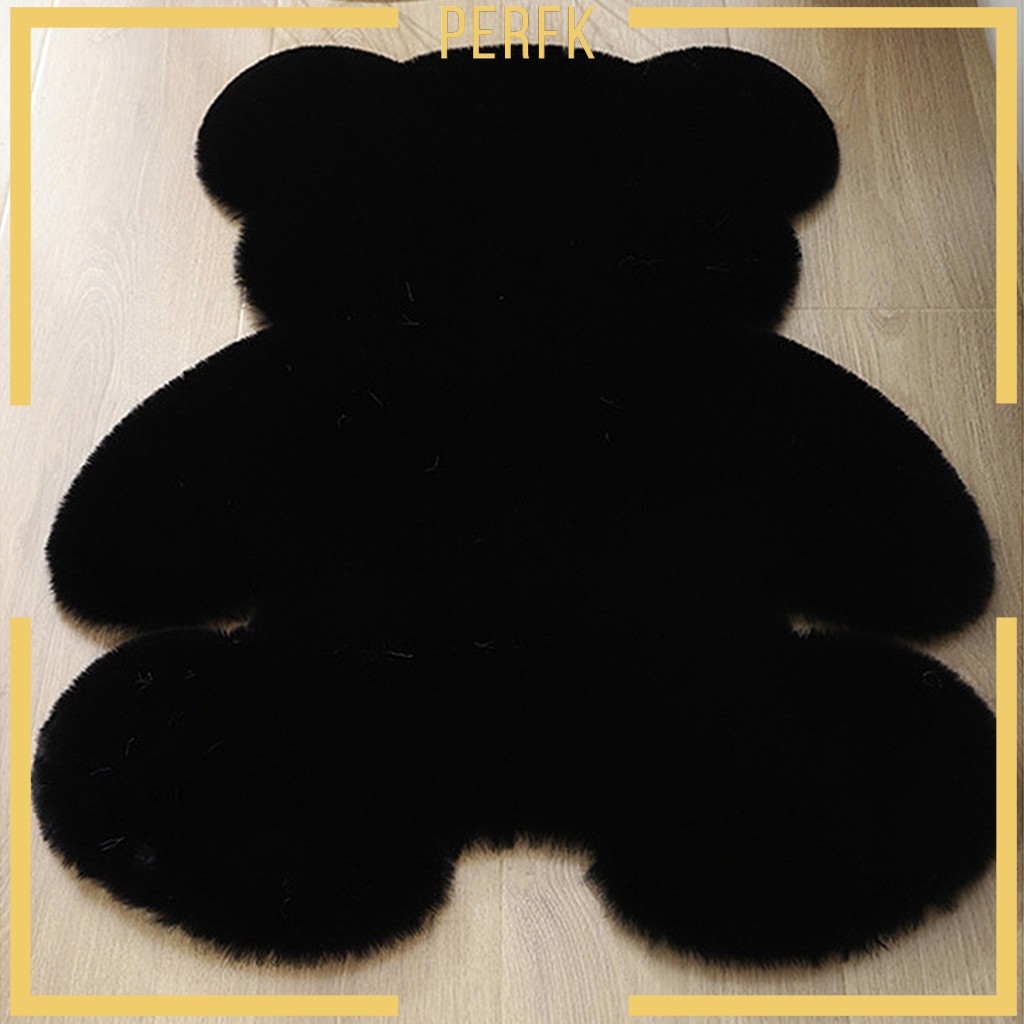 [Perfk] Thảm Lót Sàn Phòng Ngủ / Ghế Sofa Mềm Mại Hình Chú Gấu