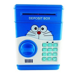 Két sắt mini hình DOREMON ( tặng kèm bộ rút gỗ )