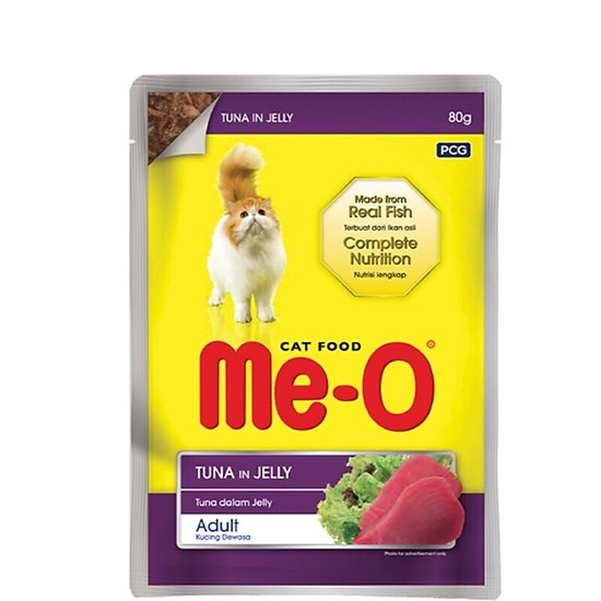 Pate cho mèo Me-O Gói 80g nhiều vị, đầy đủ chất dinh dưỡng
