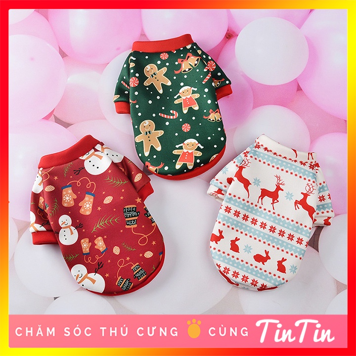 Áo cho Chó Mèo Mặc Noel - Quần Áo Cho Mèo Mùa Giáng Sinh #Tintin Pet Store