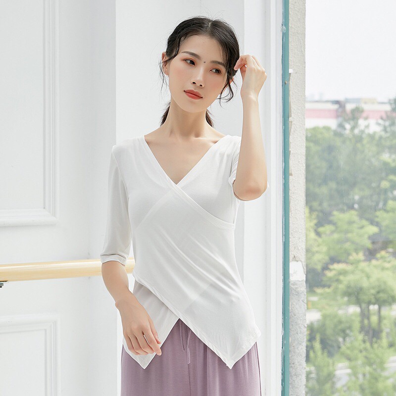 Áo tập múa vạt chéo  Đồ Múa Lotus