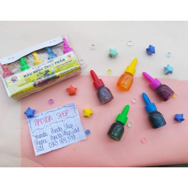 1 lốc màu thực phẩm (Một lốc/ 5ml)