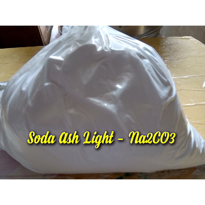 Chất tăng PH cho nước. Soda ash light - Na2CO3. 1kg - Bột soda Na2CO3 1kg - Waxing soda.
