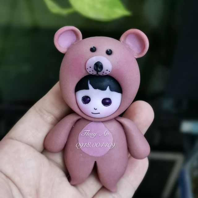 Búp bê nặn thủ công bằng đất sét Nhật Thái