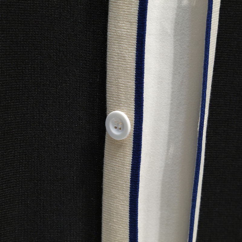 Áo len nam cadigan cổ bẻ màu đen hàng cao cấp phong cách lịch lãm