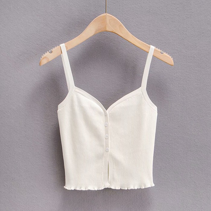 Áo hai dây cổ chữ V thời trang quyến rũ cho nữ