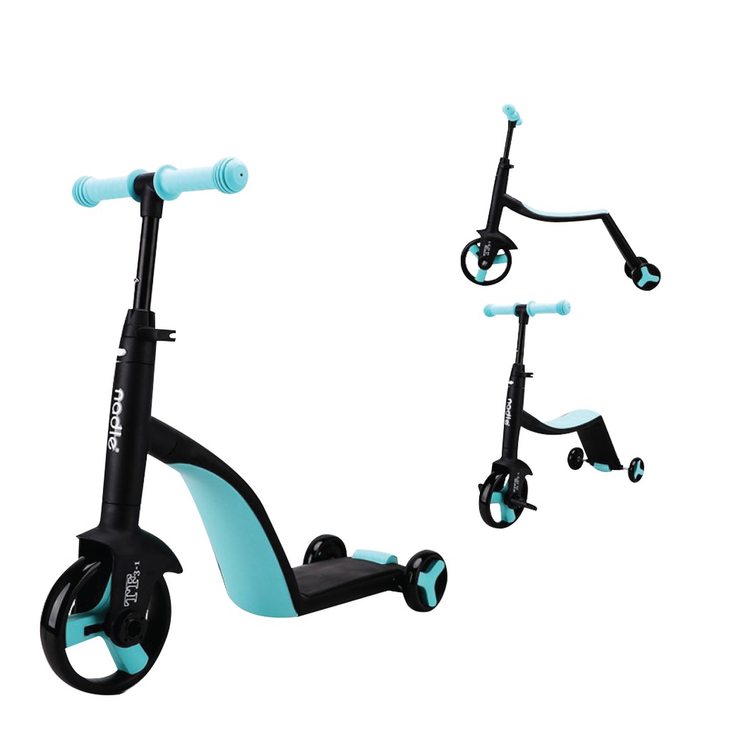 Siêu xe Scooter Nadle TF3 Joovy 3 trong 1 cho trẻ em 1-2-3-6 tuổi, bảo hành 12 tháng