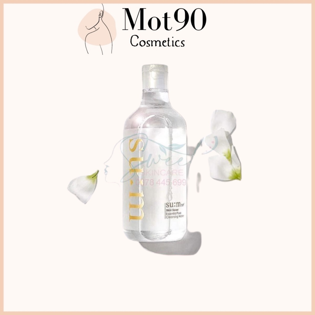 Nước Tẩy Trang Làm Sạch Sâu Dịu Nhẹ Su:m37 Skin Saver Essential Pure Cleansing Water 400ml - 100ml Hàn Quốc