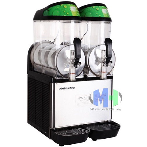 Máy làm lạnh nước trái cây 2 hộc DONPER, máy làm slush 2 hộc DONPER