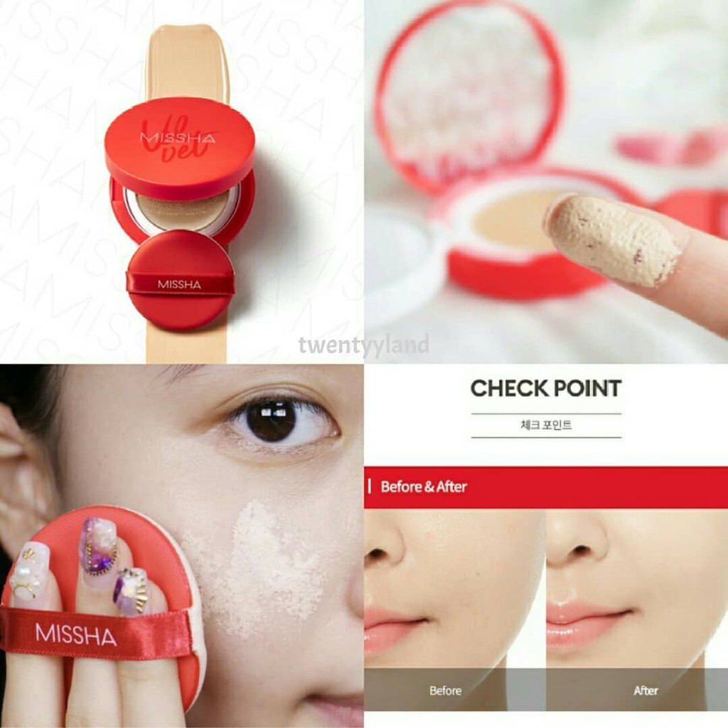 Phấn nước Missha Velvet Finish Cushion SPF50+ PA+++ Che Khuyết Điểm Lâu Trôi