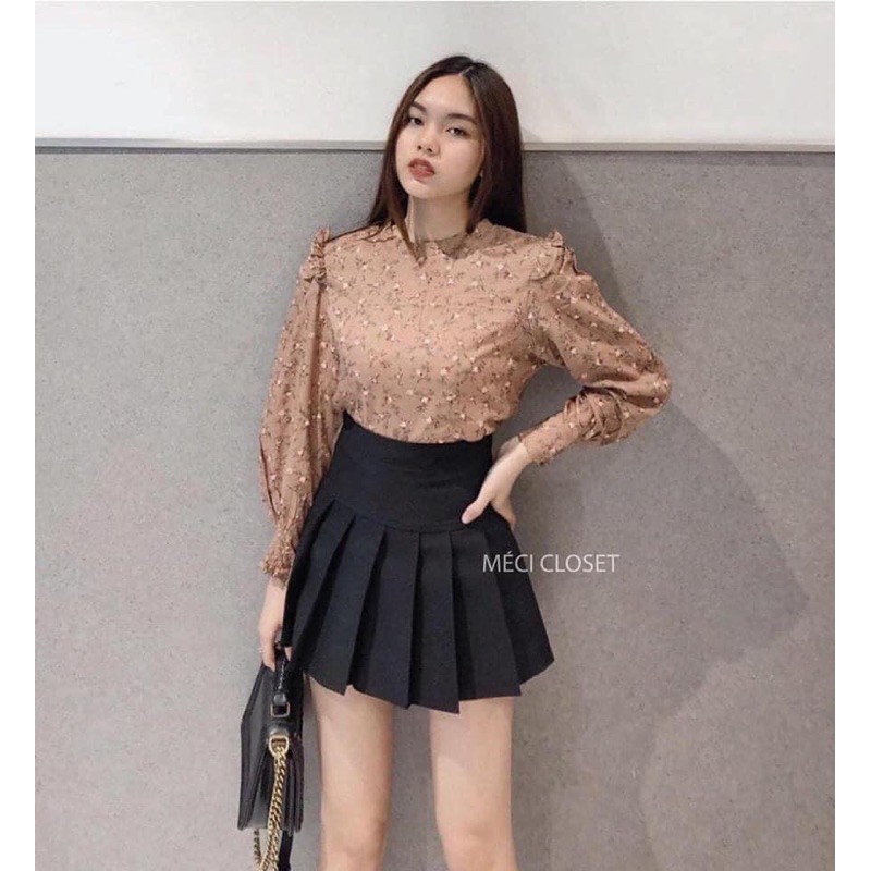 Chân váy xếp ly umi dày dặn có quần trong hàng chuẩn QCl1