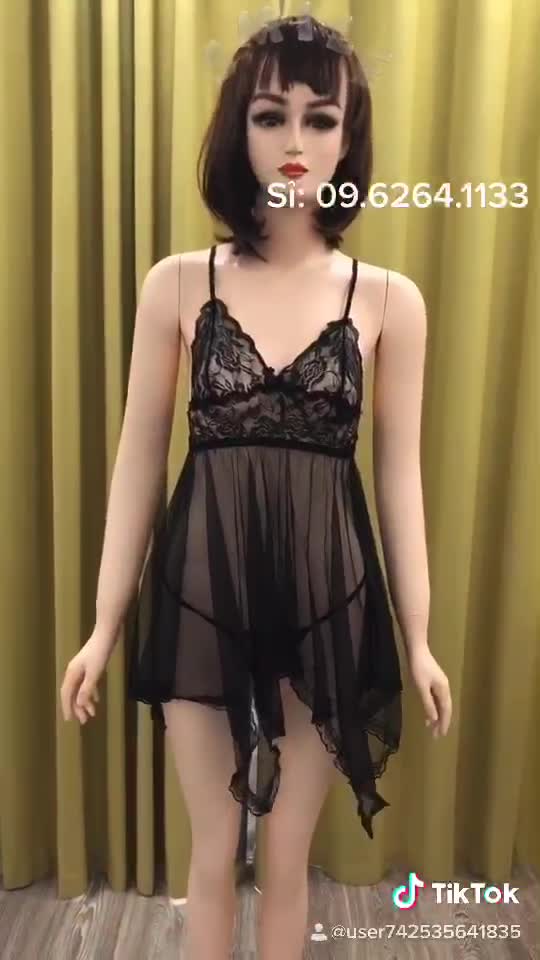 Đầm ngủ sexy xuyên thấu gợi cảm màu đỏ, hồng, xanh, trắng. voan mỏng kèm chip không có mút ngực MINALADY-SXM1127 SX MỎNG | BigBuy360 - bigbuy360.vn