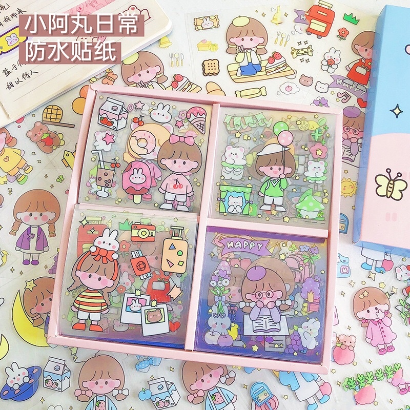 Sticker hình dán dễ thương