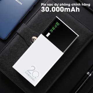 ( Mua 1 tặng 1 ) Sạc dự phòng 20000 MAH đi kèm dây sạc 3 đầu đa năng ,Pin màu trắng nhỏ gọn tiện ích Tích Hợp Sạc Nhanh