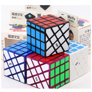 MoYu AoSu Windmill 4x4 Transparent Ice Blue / Purple Rubik Biến Thể 6 Mặt