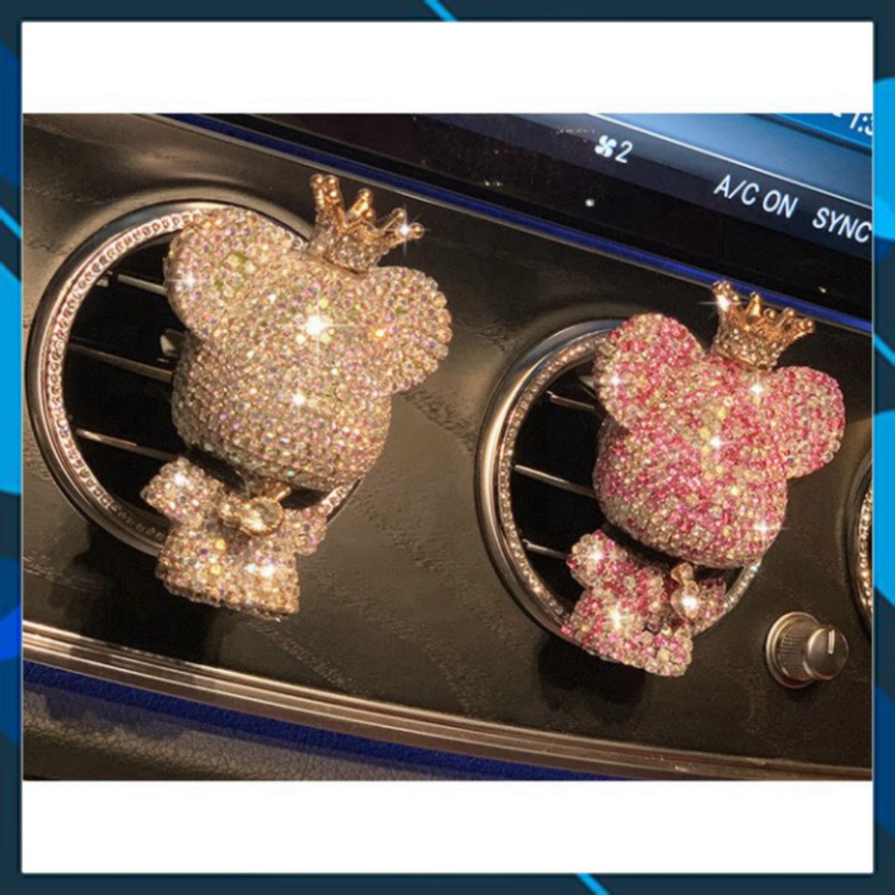 Gấu nhỏ đính đá nước hoa cửa gió ô tô [Siêu Hot] [Freeship] [Freeship]