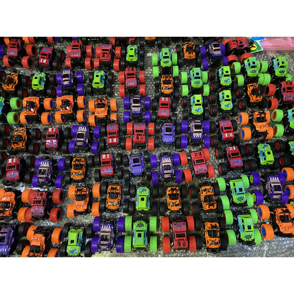 Đồ Chơi Ô Tô Địa Hình Nhào Lộn Xoay 360 Giảm Sóc Chạy Đà Siêu Mạnh Monster Truck