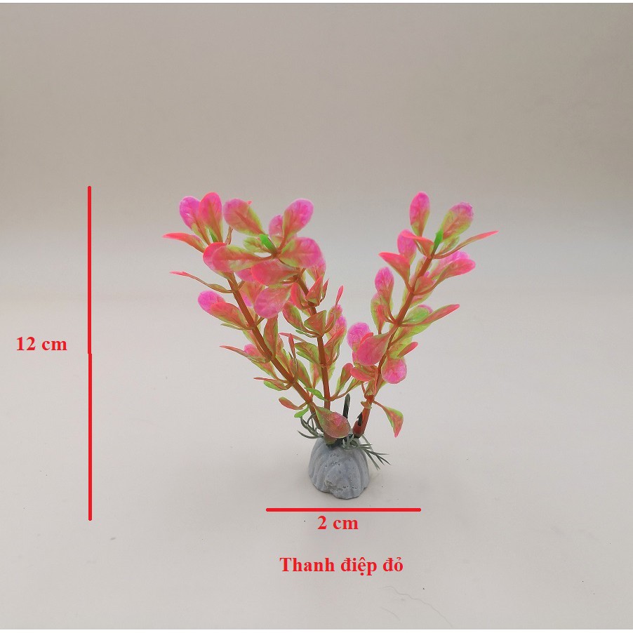 Cây thủy sinh nhỏ bằng nhựa trang trí bể cá