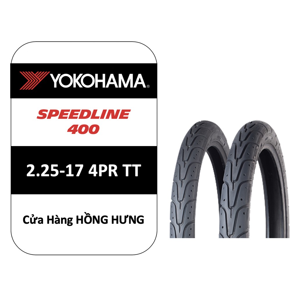 Lốp Yokohama 2.25-17 4PR TT F400 (Lốp trước xe Honda Wave Alpha)