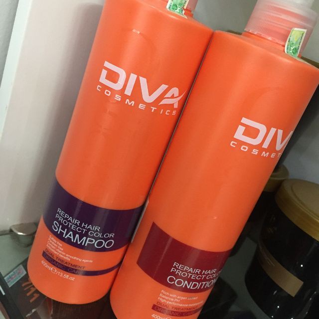 Cặp Dầu Gội Xả Cao Cấp Diva 750ml x 2