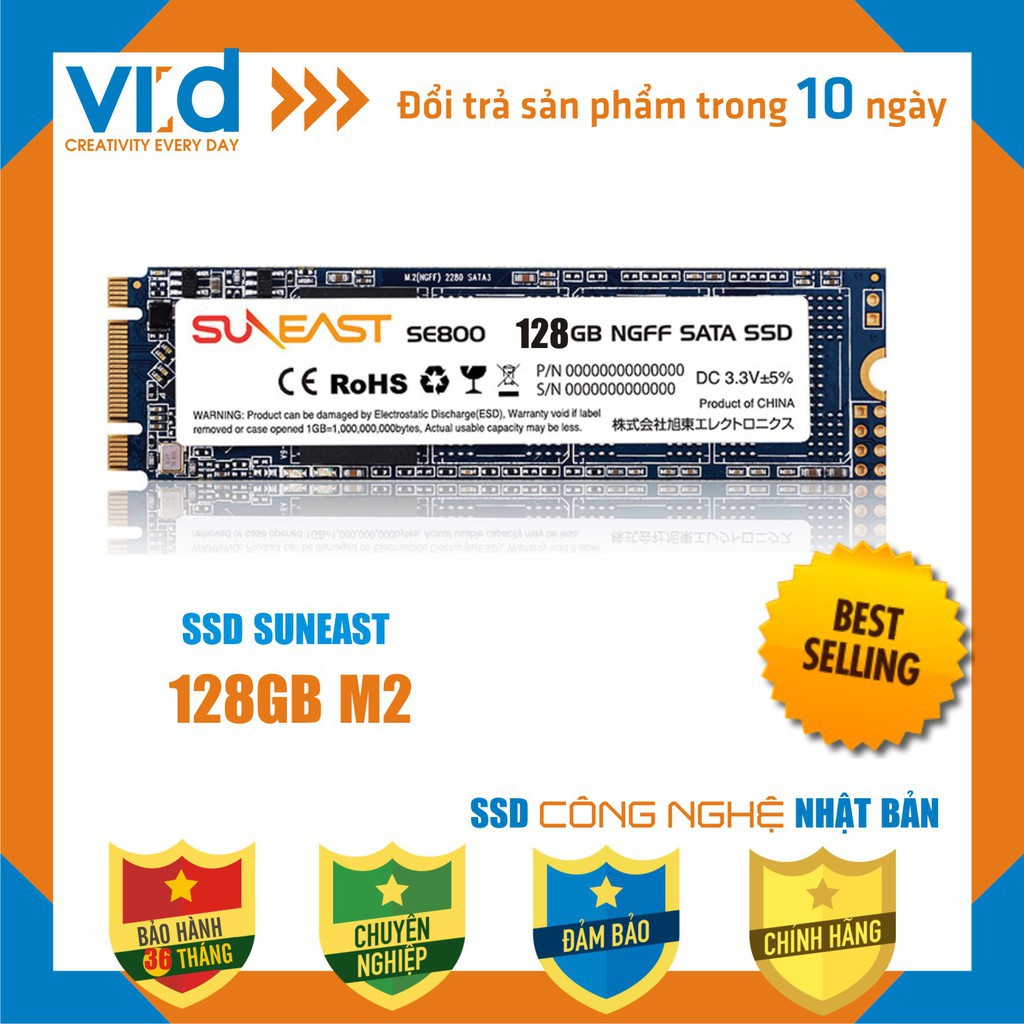 [GIÁ SỐC] Ổ cứng SSD M2 128GB Suneast - 2280mm - Hàng chính hãng bảo hành 36 tháng!