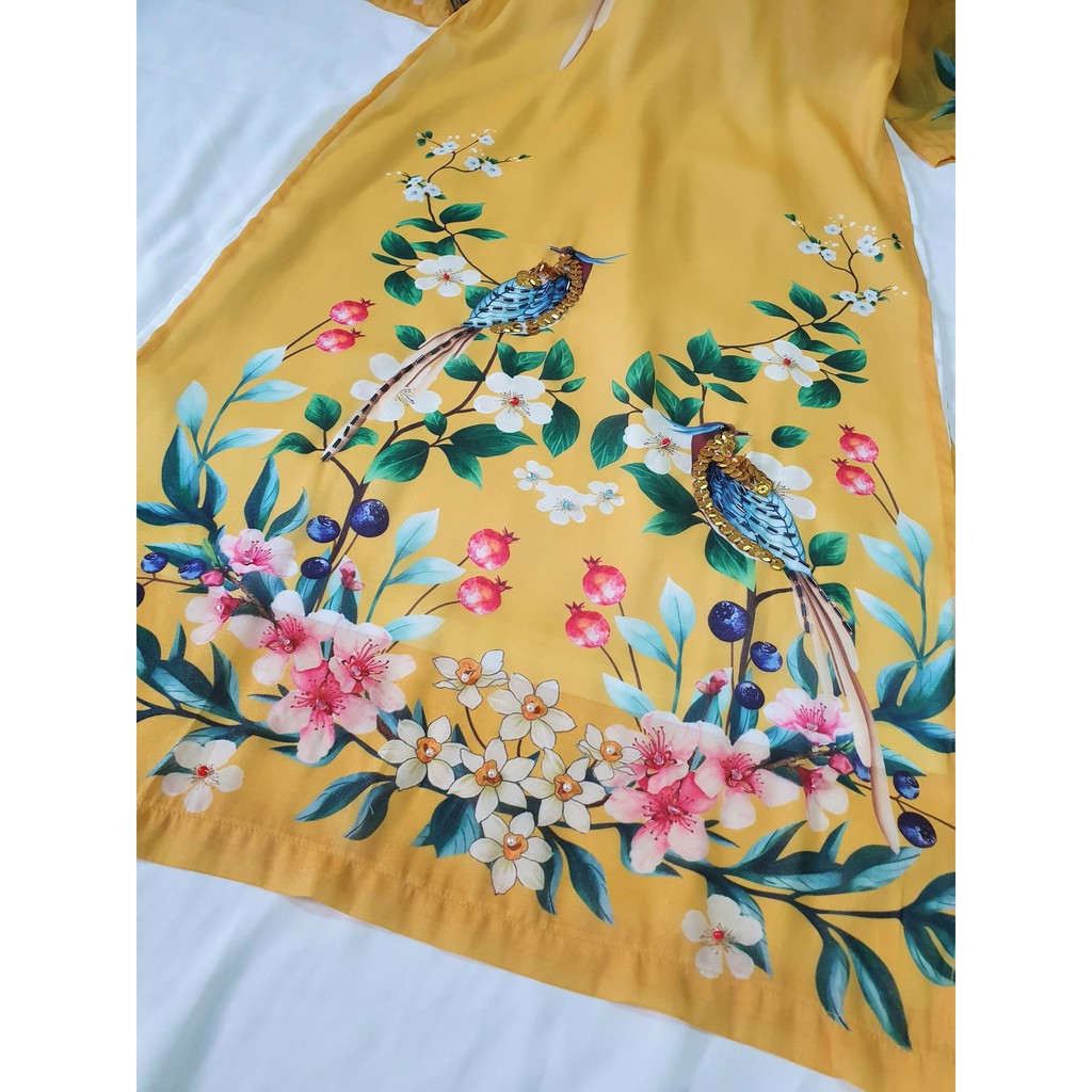 Áo dài nữ 🎀FREESHIP🎀 Áo dài cách tân tơ óng đính hạt [ao dai lua] | BigBuy360 - bigbuy360.vn