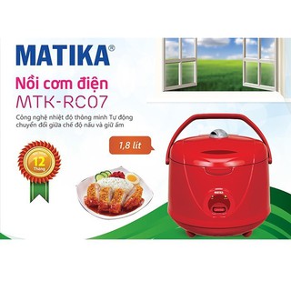 Nồi cơm điện Matika MTK-RC07 (Màu đỏ)