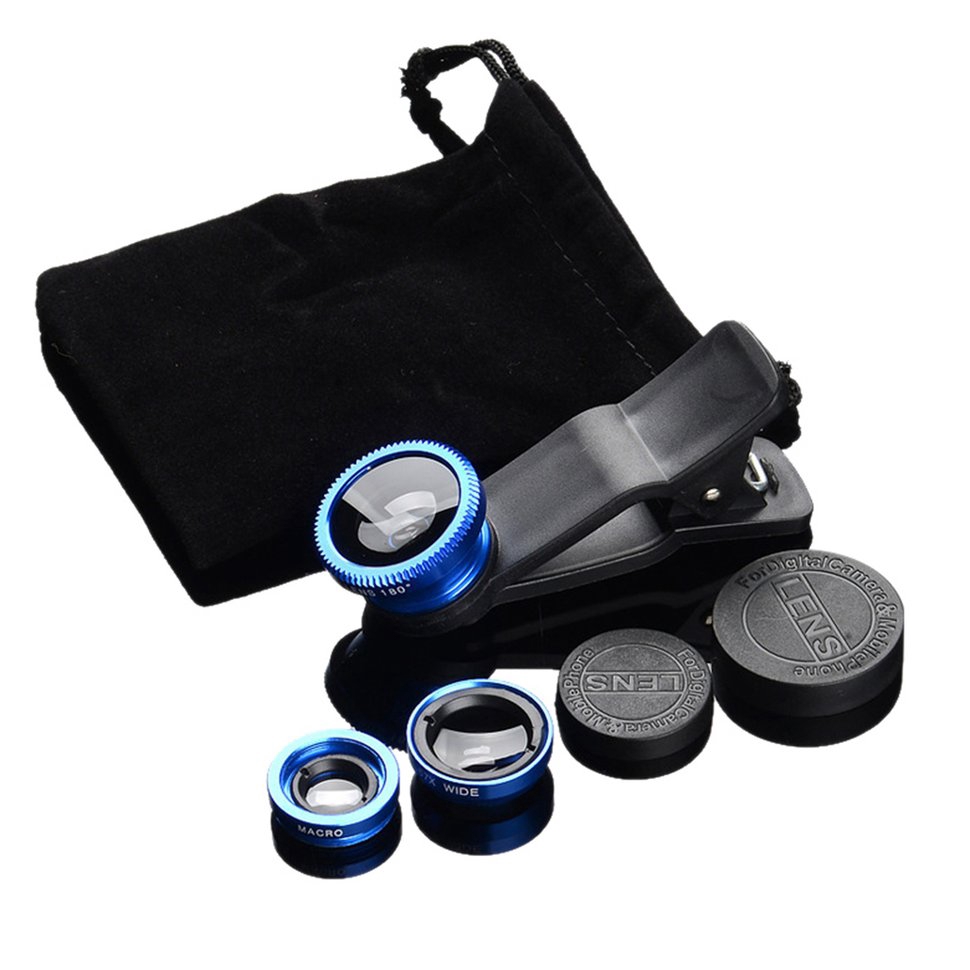 Bộ 3 món ống kính gắn camera cho điện thoại dễ dùng