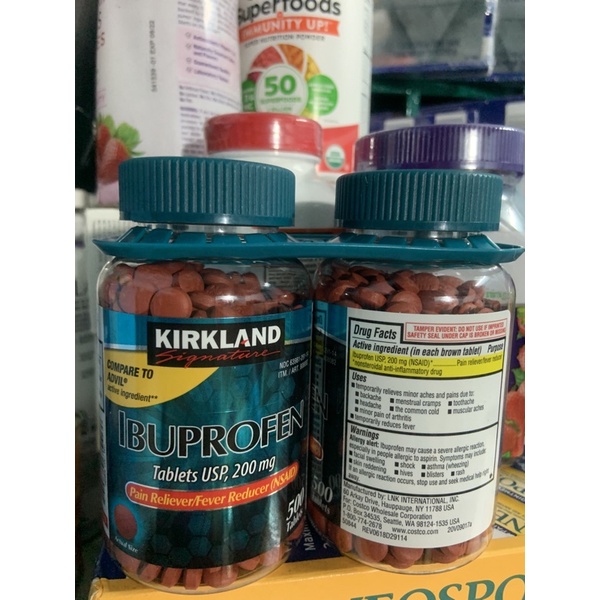 Ibuprofen Tablets 200mg Kirkland 500 viên của Mỹ