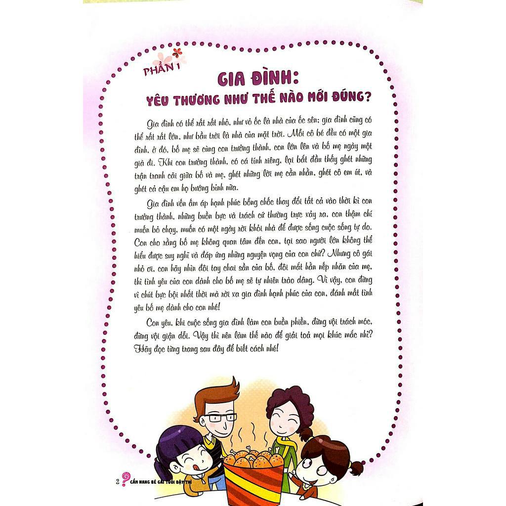 Sách - Cẩm Nang Bé Gái Tuổi Dậy Thì - Quyển 2: Tất Tần Tật Khúc Mắc Đều Có Lời Giải