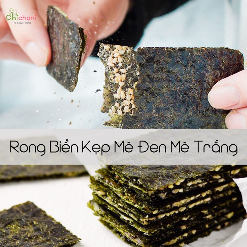 Bánh rong biển ăn dặm handmade dinh dưỡng cho bé 10m+