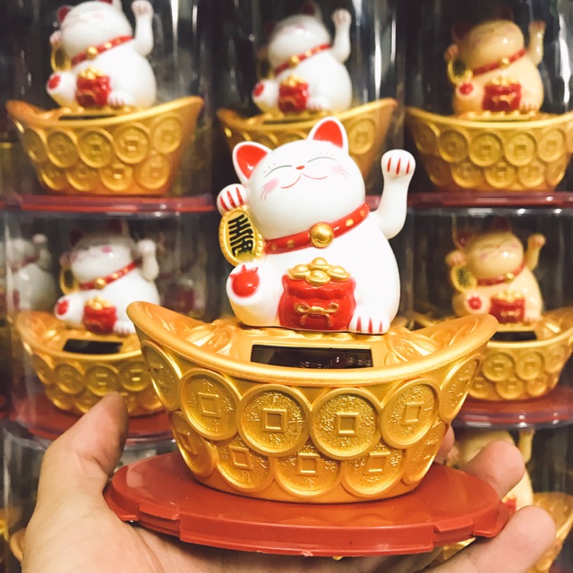 Mèo thần tài năng lượng mặt trời 23028 | BigBuy360 - bigbuy360.vn
