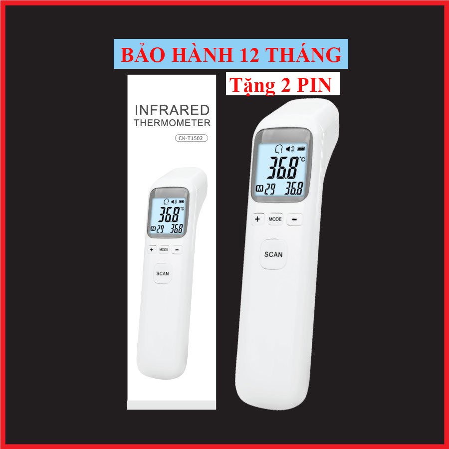 Nhiệt kế điện tử hồng ngoại đo trán và sữa cho bé CK-T1502 mẫu mới