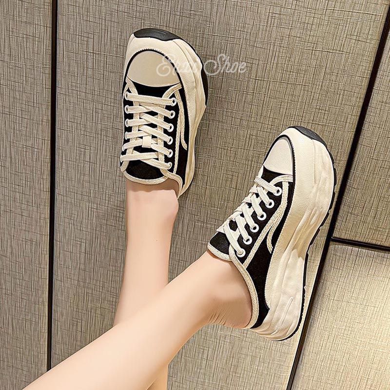 Giày Thể Thao canvas Đế Dày Thời Trang Nữ Tính