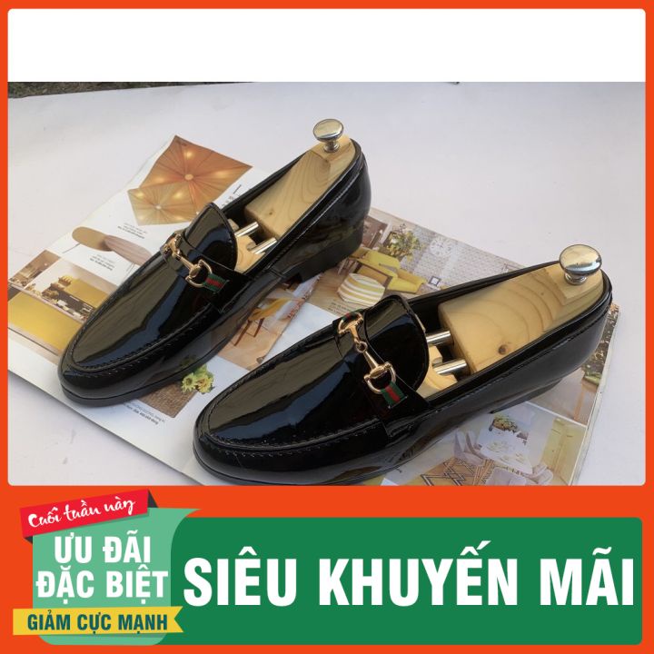 Giày da nam quai dù G.C mới mẻ chất liệu da bóng phù hợp phối đồ quần âu - áo sơ mi - đi tiệc ...vv