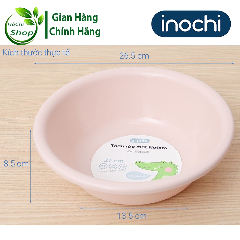 Thau Rửa Mặt, Chậu Rửa Mặt Notoro 27 Cm Inochi Nhựa Cao Cấp, Chắc Chắn, Sang Trọng An Toàn Cho Sức Khỏe