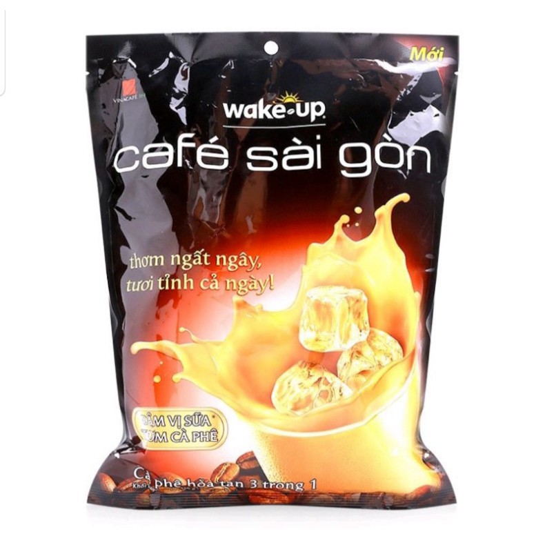 Cà phê sữa Wake up cà phê Sài Gòn bịch 24 gói 19g