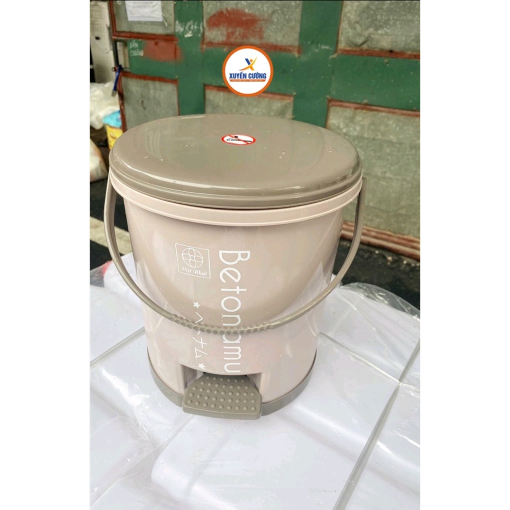 Thùng rác tròn 5 Lít nhựa việt nhật cao cấp. Hàng Việt Nam chất lượng cao