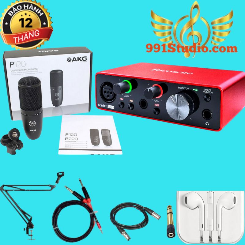 combo Focus solo gen 3, míc Akg p120