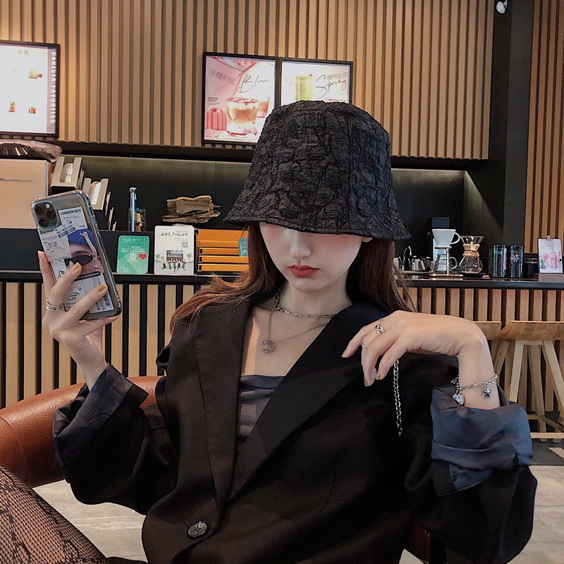 Mũ tai bèo 100% cotton chống nắng, nón bucket siêu nhẹ tạo hình nhăn độc đáo phong cách Nhật Bản Hot Trend M09