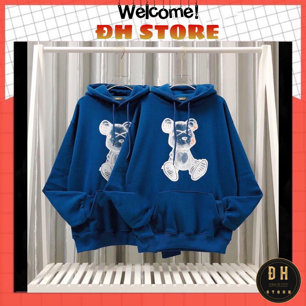 Mẫu Mới 2021) Áo Hoodie Gấu Sơn Có Mũ Nam Nữ Chất Nỉ Bông Dày Dặn Form Rộng Unisex- Áo Nỉ Nam Nữ Ulzzang Hoạ Tiết