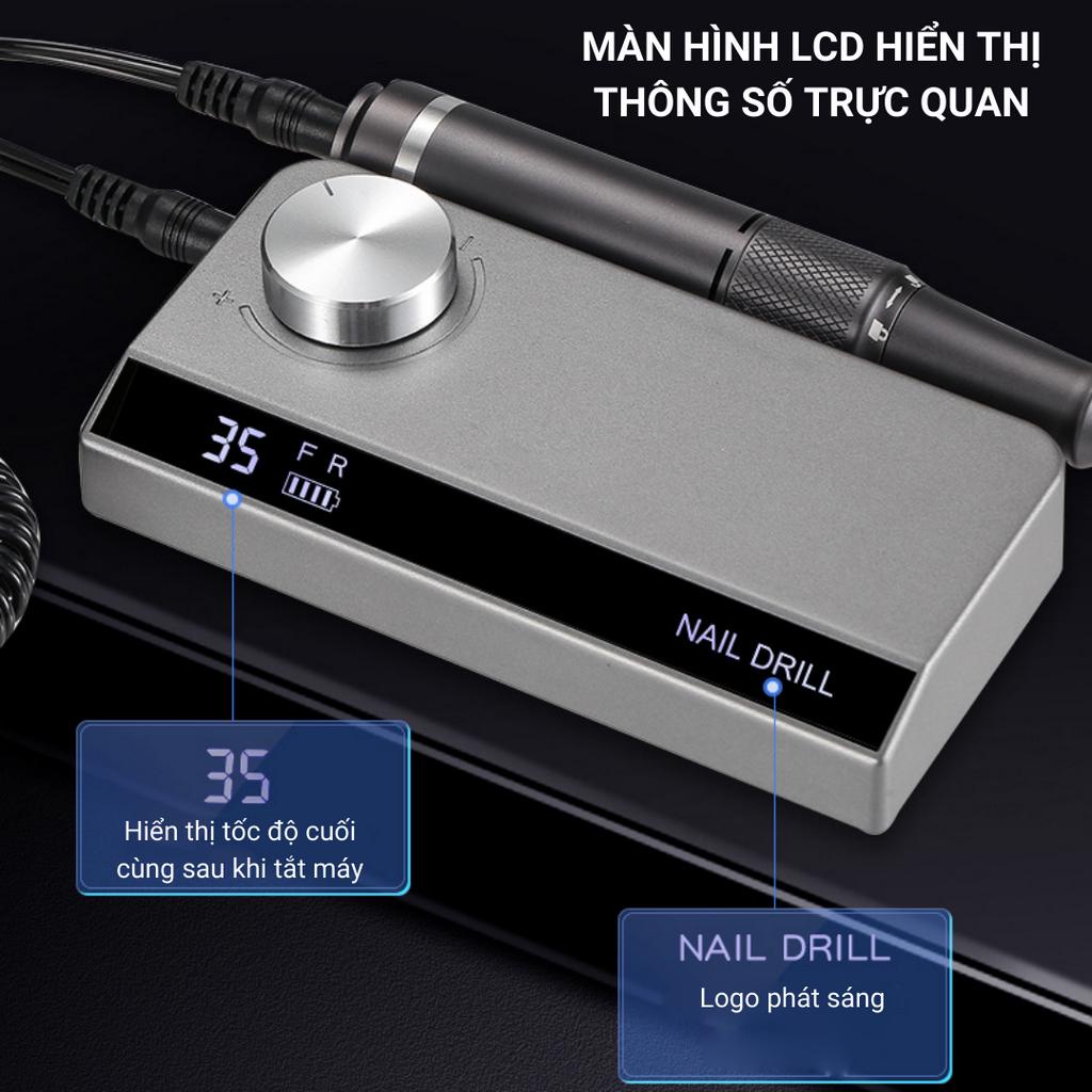 Máy Mài Nail, Máy Mài Móng NAIL DRILL UV-501, Máy Mài Móng Tay Tích Điện, Mài Gel Bột Mini Cầm Tay- Bảo Hành 12 Tháng
