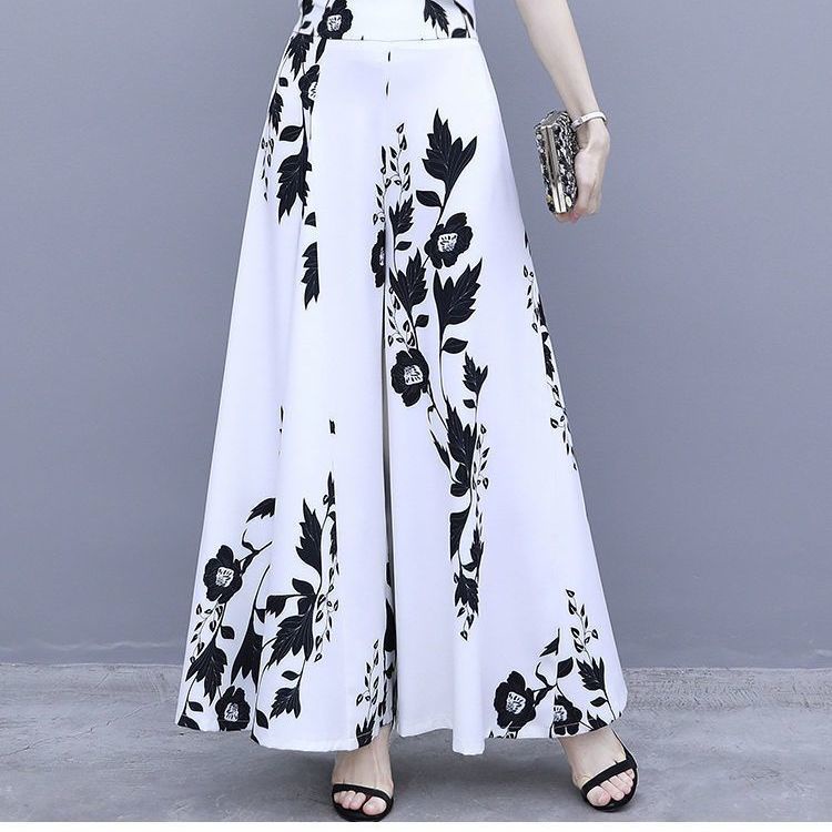 Quần Dài Lưng Cao Ống Rộng Plus Size Cho Nữ